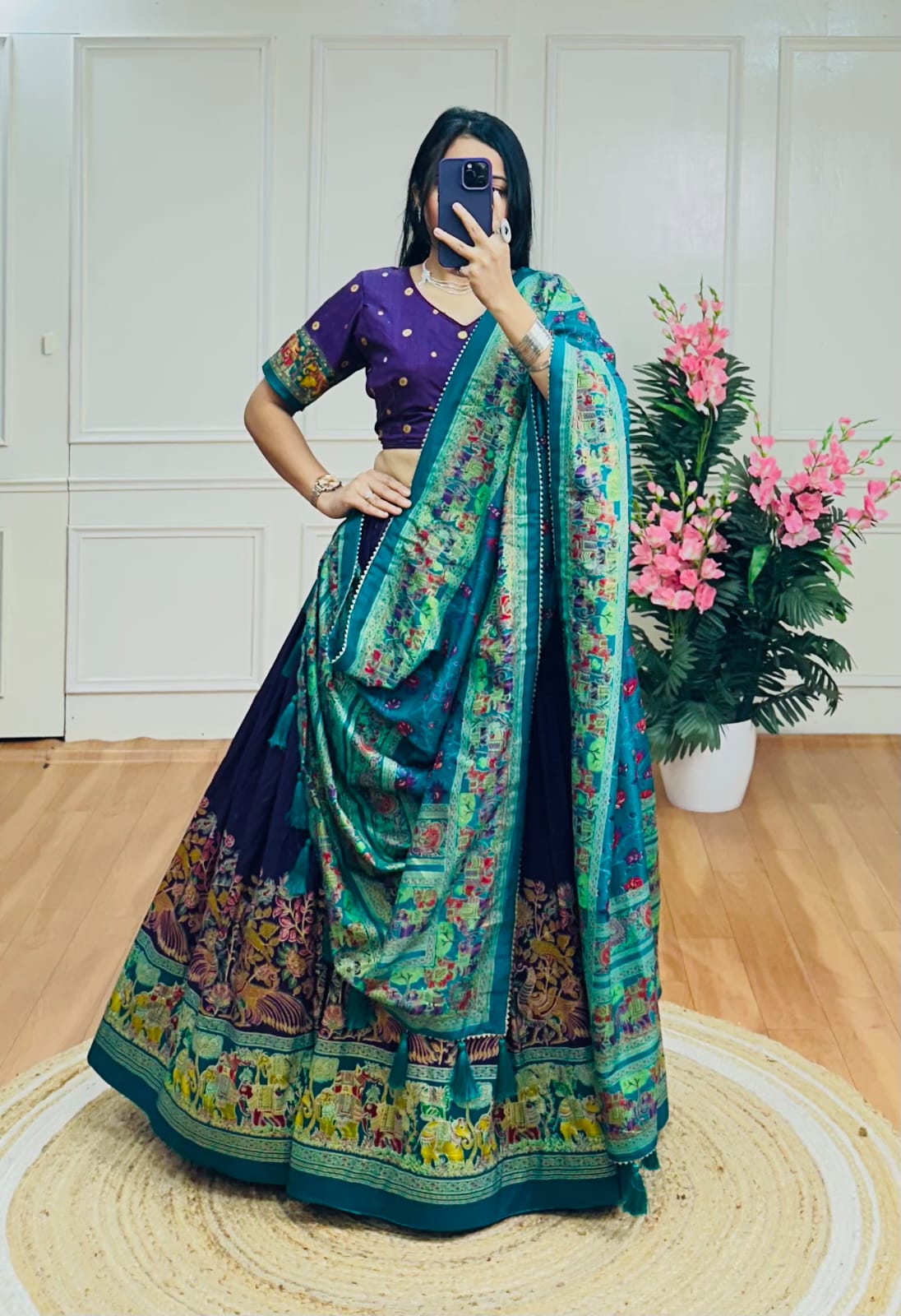 mystic-garden-purple-kalamkari-lehenga